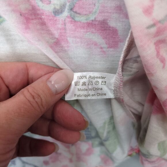 Show Me Your Mumu Kimono Robe One Size Brie Floral Rose White Pink Open Cardigan - Picture 5 of 5